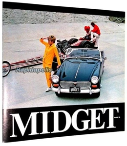 Brochure Pubblicitaria Originale 1968 MG Midget Mark III Concessionario Auto Pieghevole Colore - Foto 1 di 6