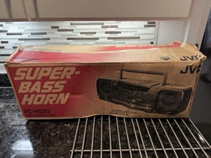 NIB NOS JVC Super Base Horn PC- W222 Portable Component Dbl. cassette deck/radio - Picture 1 of 24