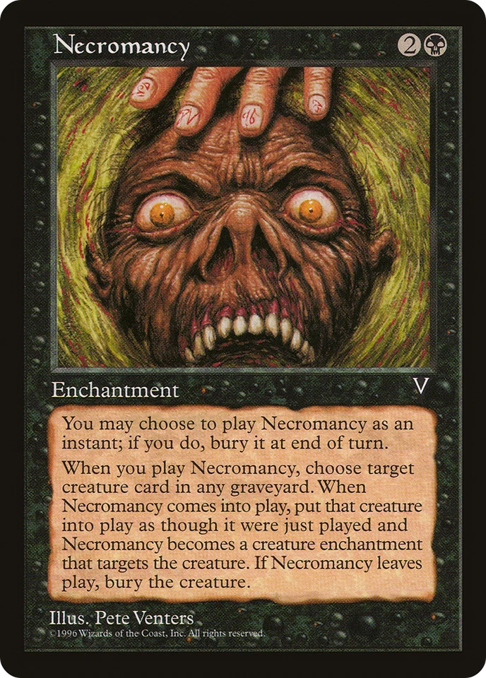 Necromancy X (1) Visions MTG - EX/NM - U64 - 4RCards - Image 1 of 1