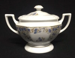 Rosenthal - Maria - Zuckerdose - Blaue Blumen - Classic Rose - Bild 1 von 4