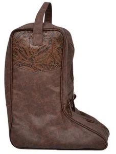 Bolso Bota 3D Floral Repujado Superposición Marrón DBB12 - Imagen 1 de 1
