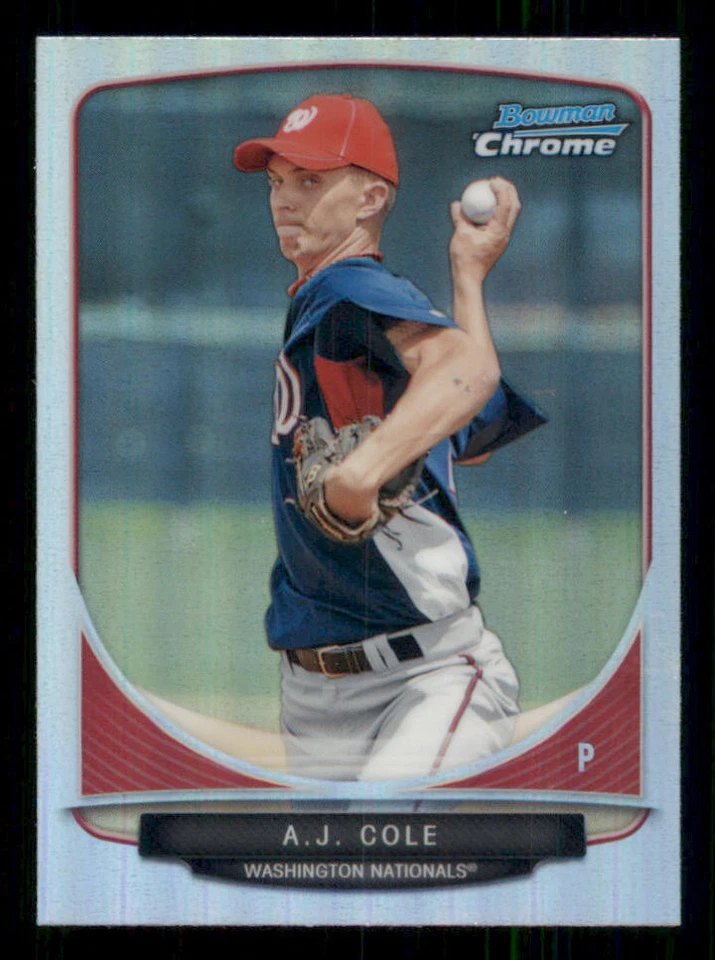 2013 Bowman Chrome Cream of the Crop Mini Refractors #WN4 A.J. Cole - Image 1 of 2