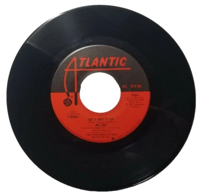 AC/DC - Lets Get It Up / Snowballed Tested Vinyl 45 Record Hard Rock Metal ACDC  - Image 1 of 4