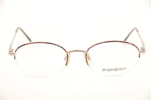 New Authentic Yves Saint Laurent YSL 4102 364 Pale Gold/Brown 51mm Eyeglasses RX - Picture 1 of 7