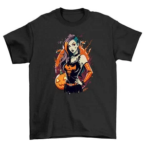 Pumpkin Queen Halloween_271 - Funny T-Shirt for Spooky Season! 100% Cotton, Unis - Picture 1 of 46