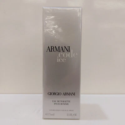 ARMANI CODE ICE EDT 75 ML SPRAY OHNE ZELLOPHAN ORIGINAL - Bild 1 von 3
