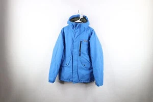 Vintage Burton Shaun White Mens Small DryRide Hooded Snowboard Parka Jacket Blue - Picture 1 of 20