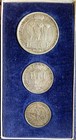 REPUBBLICA DI SAN MARINO Serie 3 monete di prova anno 1936 20 10 e 5 lire UNC