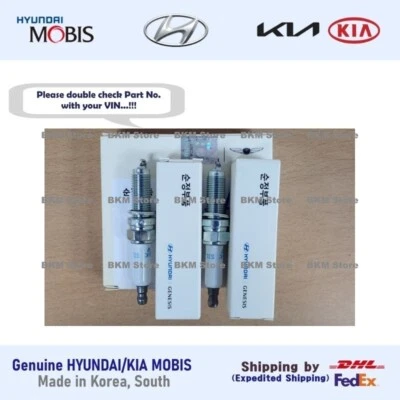 Genuine 1885709085 Spark Plug Assy 4PCS for Sonata, Santa Fe, Stinger, Optima - Image 1 of 4