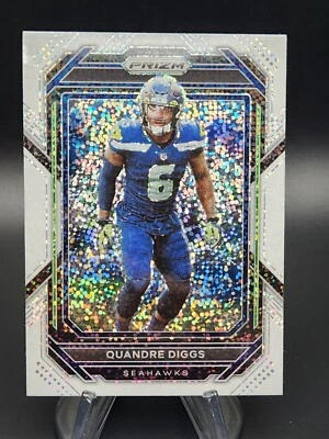 Quandre Diggs 2022 Panini Prizm White Sparkle SSP - Image 1 of 2