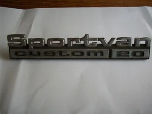 OEM GM SPORTVAN 20 - Emblems Metal Vintage 3970874,3970875 etc - Picture 1 of 4