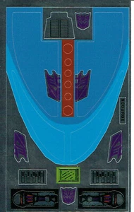 TRANSFORMERS GENERATION 1, G1 DECEPTICON SCOURGE REPRO LABELS / STICKERS - Picture 1 of 1