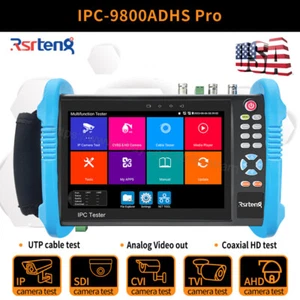 Rsrteng 7in 8K CVI TVI AHD SDI HDMI Input IPC-9800ADHS Pro IP Camera Tester US - Picture 1 of 13