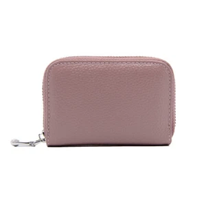 Men Women Genuine Leather RFID Blocking Credit Card Holder Accordian Wallet USA - Picture 1 of 30