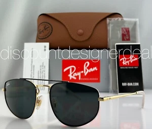 Rayban Arista Sunglasses RB3668 9054/87 Gold Black Metal Frame Dark Gray Lenses - Picture 1 of 8