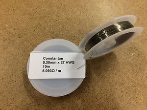 0.35mm x 10m 27 AWG Constantan Resistance Wire - Picture 1 of 2