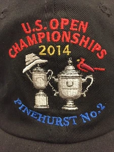 U.S. Open Golf Championships Black Adjustable Hat 2014 Pinehurst No. 2 USGA - Picture 1 of 12