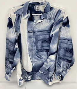 Vintage Karl Kani shirt Mens large Button Urban All Over 90s Hip Hop Street Wear - Picture 1 of 12