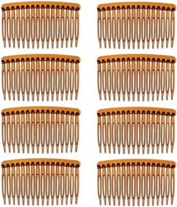 Daricowathx 8 Pieces Hair Combs, 8.5 Cm Hair Side Comb Set Slides Tortoise Pl... - Picture 1 of 6