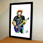 Affiche musicale imprimée art mural pour guitare Brad Paisley 11x17