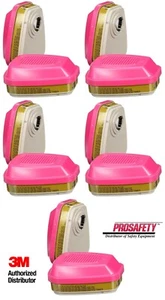 5 PARES 3M 60926 Multi Gas Vapor P100 Cartucho de Protección Respirador de Repuesto - Imagen 1 de 5