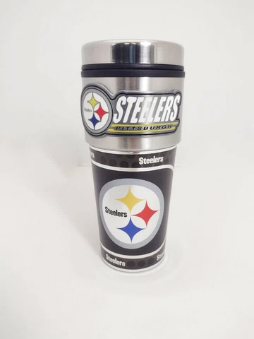 Pittsburgh Steelers 16 oz Travel Tumbler - Coffee Mug Cover