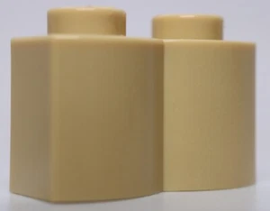 Lego 10x Tan Brick Log 1 x 2 Modified - Picture 1 of 1