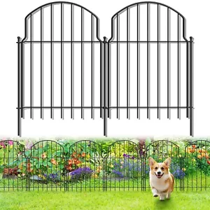 19Pcs Decorative Garden Fence, 22in(H)/20.5ft(L) Rustproof Metal Fences Anima... - Picture 1 of 10