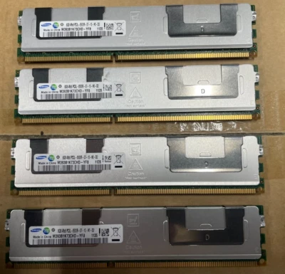(Lot of 4) Samsung 8GB 4Rx8 PC3L-8500R M393B1K73CHD-YF8 DDR3 SERVER MEMORY ONLY - Image 1 of 2