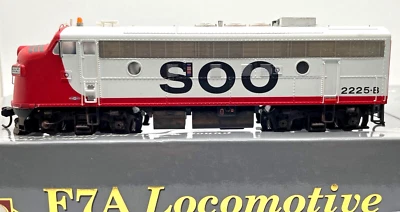 HO WALTHERS PROTO 2000 920-40600 F7A LOCOMOTIVE SOO 2225-B DCC SOUND MARS LIGHT - Image 1 of 2
