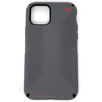 Speck iPHONE 11 PRO Protective Case Presidio2 Grip Graphite Gray Red - Image 1 of 3