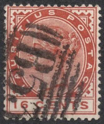 Mi:#69 Sg109 1885 16 cents MAURITIUS QUEEN VICTORIA ISSUED 1880-89  , used Foto 1 de 2