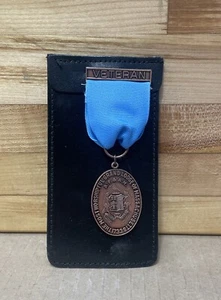 VETERANO MASON METAL, ID 1950 5-4 SOPORTE CUERO MASA. GRAND LODG - Imagen 1 de 5