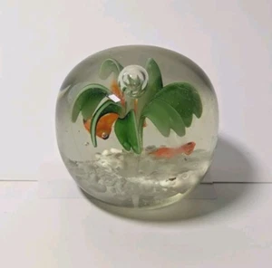 Vintage Murano Millefiori Style Art Glass Paperweight Free Shipping - Picture 1 of 4