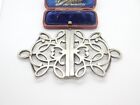 Victorian Art Nouveau Sterling Silver Floral Buckle 1898 London Antique