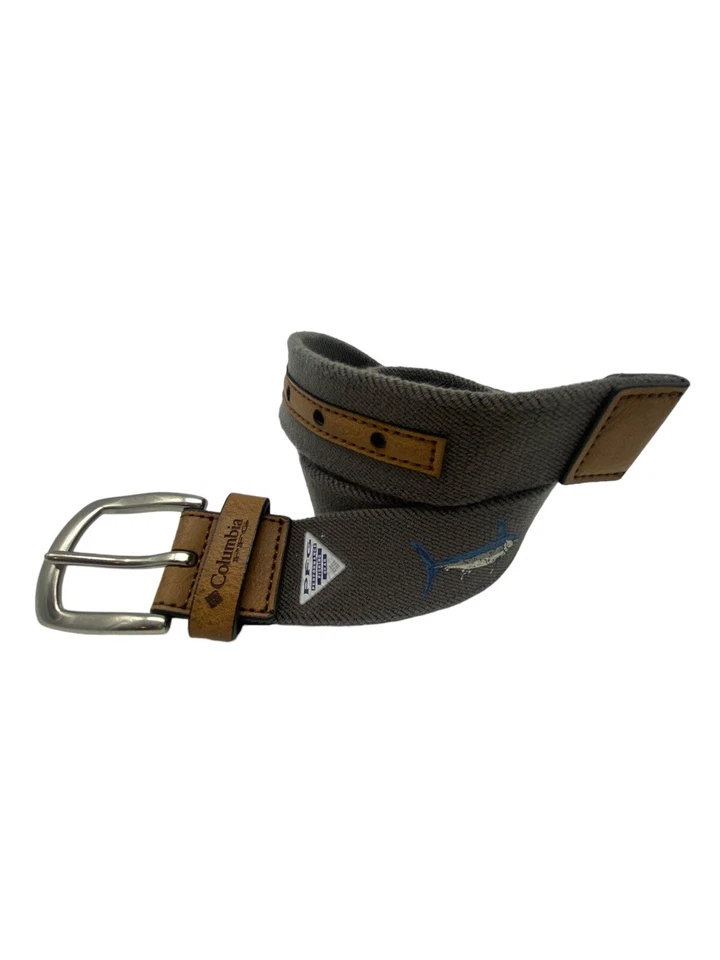 Cinturón elástico COLUMBIA PFG azul marino palmeado pez espada marlín pesca para hombre XL Foto 1 de 4