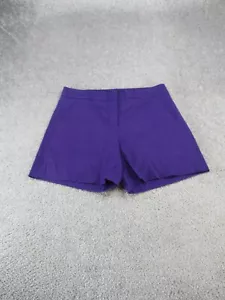 Theory Shorts Womens 00 Lynie Amethyst Purple Linen Blend NEW - Picture 1 of 10
