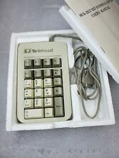 Vtg Twinhead Ortek MCK-22LT Numeric Keypad Keyboard Serial RS-232 White Alps NIB