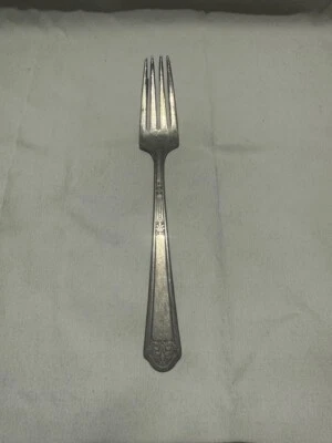 Vintage Florentine Silver Plate Fork 7.25" Long Flatware - Image 1 of 3