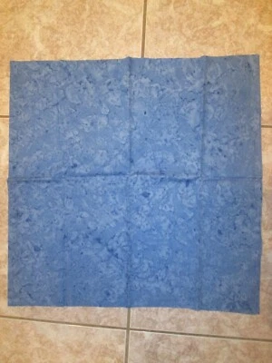 Cotton Fabric - Blue Batik - 22" long - Image 1 of 2