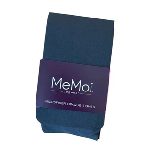 MeMoi Charcoal Gray Microfiber Opaque Tights 40 Denier 2 Pack Girls Size 4-6 - Picture 1 of 2