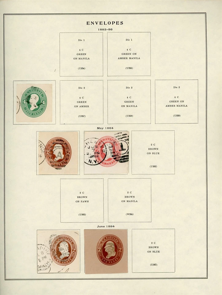 U.S. POSTAL STATIONERY Scott Specialty Album Page Lot #13 - SEE SCAN - $$$ - Image 1 of 1