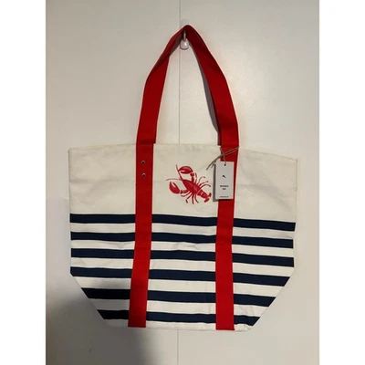 Tommy Bahama  Lobster XL Canvas Beach Bag Tote NEW - Image 1 of 4