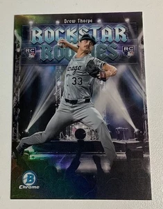 2025 Bowman DREW THORPE Chrome Rockstar Rookies Rookie Card RC RR-14 White Sox - Picture 1 of 2