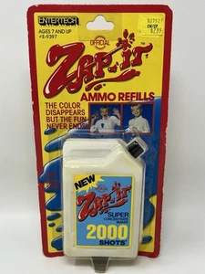 Vintage 1987 Entertech Official Zap-It Ammo Refills Super Concentrate 2000 Shots - Bild 1 von 10
