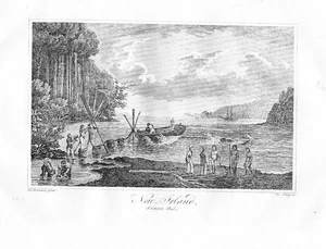 1820 Nueva Irlanda Papúa Nueva Guinea Original Kupferstich Grabado Mapa - Imagen 1 de 1