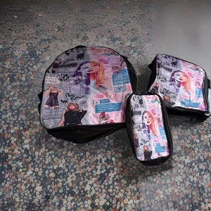 Neu Taylor Swift Neu 3tlg Rucksack Set Brotzeittasche Make-up/Federtasche - Bild 1 von 6