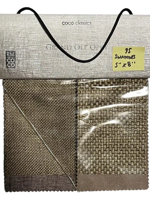 Fabric Upholstery Cloth Samples Book of 95 Swatches Crafts 5”x8” FREE SHIPPING - Image 1 of 4