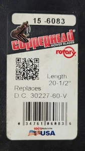 15-6083 ROTARY HIGH-LIFT  BLADE 20-1/2" X 5/8" - Picture 1 of 2