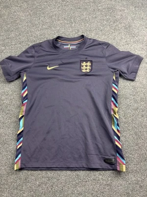 England National Team Jersey Youth XL Purple Gray Soccer Nike Dri-FIT Shirt - Image 1 of 4